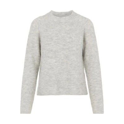 блуза,дамски,пуловери,дамски,плетени,дрехи,pieces,ellen,sweater,grey,(light,grey,melange)