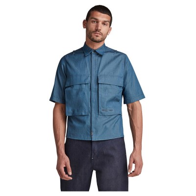 риза,с,дълъг,ръкав,мъжки,ризи,g,star,cropped,long,sleeve,shirt,blue