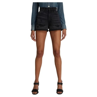 къси,панталони,дамски,панталони,g,star,tedie,ultra,high,shorts,worn,in,tar,black,restored,(black)