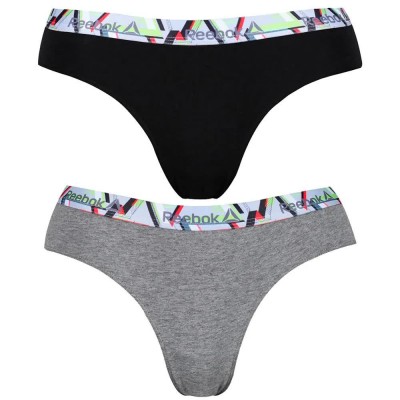 дамско,бельо,дамски,бикини,и,танкини,reebok,panties,2,units,grey,black,(black,grey)