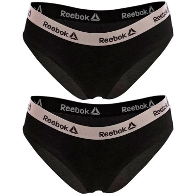 дамско,бельо,дамски,бикини,и,танкини,reebok,sports,panties,2,units,black,(black)