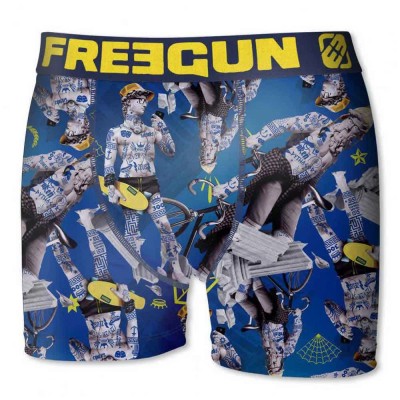 боксерки,детско,бельо,freegun,boxers,blue,grey,yellow,(multicolor)