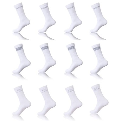 чорапи,мъжки,чорапи,kappa,t709,socks,12,pairs,white,(white)
