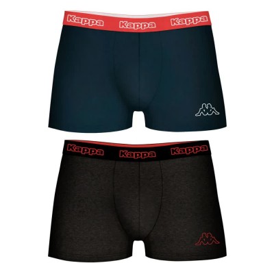боксерки,мъжко,бельо,kappa,boxers,2,units,blue,grey,(multicolor)