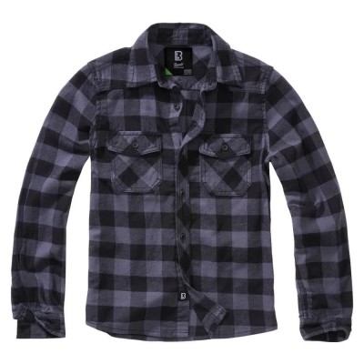 карирана,риза,детски,ризи,brandit,check,long,sleeve,shirt,grey,(black,grey)