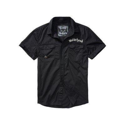 риза,с,къс,ръкав,мъжки,ризи,brandit,motörhead,short,sleeve,shirt,black