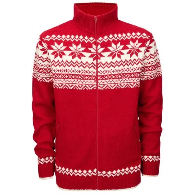 блуза,мъжки,пуловери,brandit,norweger,full,zip,sweater,red