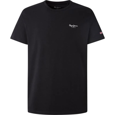 тениска,мъжки,тениски,pepe,jeans,original,basic,3n,short,sleeve,t,shirt,black