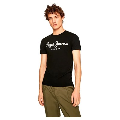тениска,мъжки,тениски,pepe,jeans,original,stretch,t,shirt,black