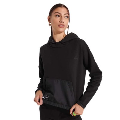 суичър,дамски,блузи,superdry,mountain,tech,crop,hoodie,black,(black)