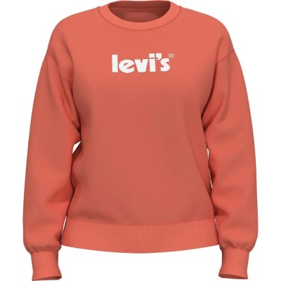 поларена,блуза,дамски,блузи,levi´s,®,graphic,standard,sweatshirt,red,(ssnl,poster,logo,fleece,persimmon)