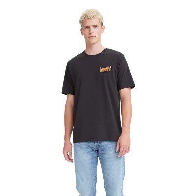 тениска,мъжки,тениски,levi´s,®,relaxed,fit,short,sleeve,t,shirt,ssnl,poster,caviar,(black)