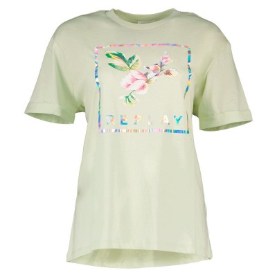 дамска,тениска,дамски,тениски,replay,w3232m.000.22536p,crew,neck,short,sleeve,t,shirt,green