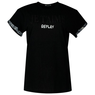 дамска,тениска,дамски,тениски,replay,w3625.000.22536p.098,t,shirt,black