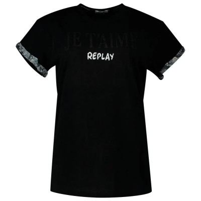тениска,дамски,тениски,replay,w3625.000.22536p.098,t,shirt,black,(black)