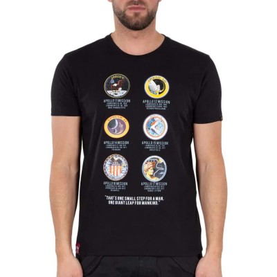 тениска,мъжки,тениски,alpha,industries,apollo,mission,t,shirt,black,(black)