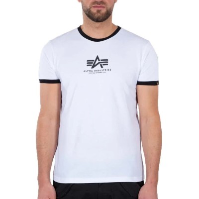 тениска,мъжки,тениски,alpha,industries,basic,contrast,ml,t,shirt,white,(white)