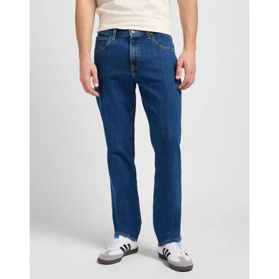 дънки,мъжки,панталони,lee,brooklyn,straight,mid,jeans,blue,(stonewash)
