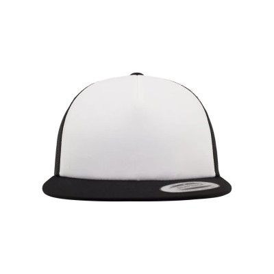 шапка,всички,шапки,flexfit,foam,with,white,front,cap,black,white,black,(black)