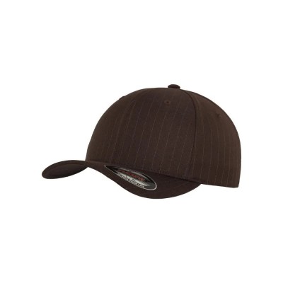 шапка,всички,шапки,flexfit,pintripe,cap,brown,(brown,white)