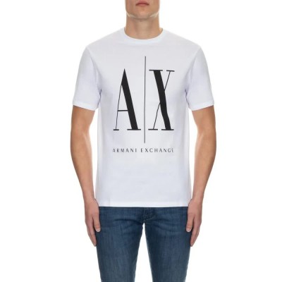 тениска,мъжки,тениски,дамски,тениски,armani,exchange,t,shirt,white,(white,black)