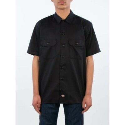 риза,с,къс,ръкав,мъжки,ризи,dickies,work,short,sleeve,shirt,black