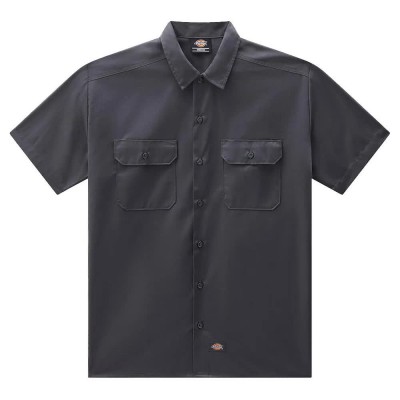 риза,с,къс,ръкав,мъжки,ризи,dickies,work,short,sleeve,shirt,charcoal,grey,(black)