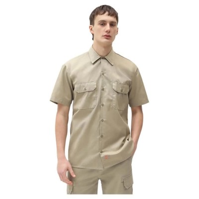 риза,с,къс,ръкав,мъжки,ризи,dickies,work,short,sleeve,shirt,khaki,(green)