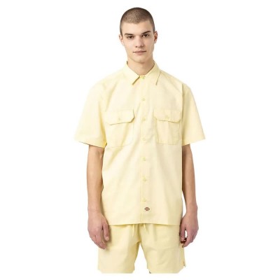 риза,с,къс,ръкав,мъжки,ризи,dickies,work,short,sleeve,shirt,yellow,(pale,banana)