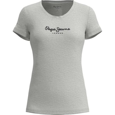 тениска,дамски,тениски,pepe,jeans,new,virginia,short,sleeve,t,shirt,grey,(grey,marl)