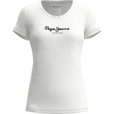 тениска,дамски,тениски,pepe,jeans,new,virginia,short,sleeve,t,shirt,white