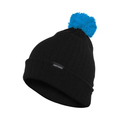 шапка,всички,шапки,urban,classics,bobble,contract,beanie,black,(black,turquoise)