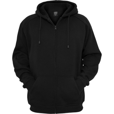 блуза,мъжки,пуловери,urban,classics,sweatshirt,zip,classic,black