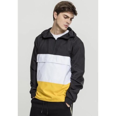яке,мъжки,якета,urban,classics,block,pull,over,jacket,black,(black,yellow,white)