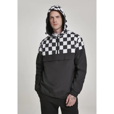 яке,мъжки,якета,urban,classics,block,pull,over,jacket,black,(black,white,black)