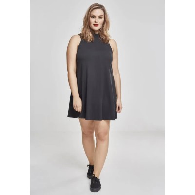 рокля,дамски,поли,и,рокли,urban,classics,a,line,sleeveless,dress,black,(black)