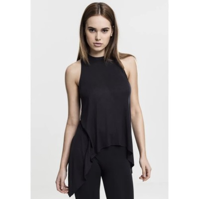 тениска,дамски,тениски,urban,classics,crop,viscose,sleeveless,t,shirt,black