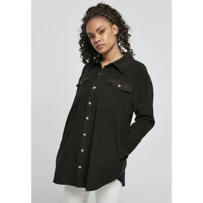 риза,с,дълъг,ръкав,дамски,ризи,мъжки,ризи,urban,classics,corduroy,long,sleeve,shirt,black,(black)