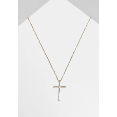 бижутерия,urban,classics,necklace,big,basic,cross,yellow,(gold)