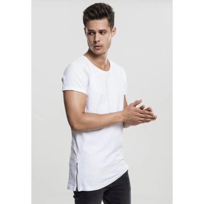 тениска,мъжки,тениски,urban,classics,long,shaped,zip,t,shirt,white,(white)
