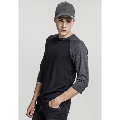 тениска,мъжки,тениски,дамски,тениски,urban,classics,contract,raglan,3,4,sleeve,t,shirt,black,(black,white)