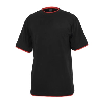 тениска,мъжки,тениски,urban,classics,tall,contract,t,shirt,black,red,(black)