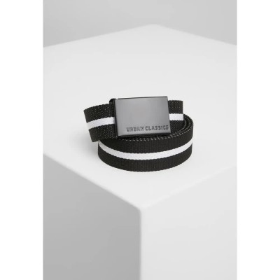 колан,колани,urban,classics,canvas,belt,black,white,black,(black)