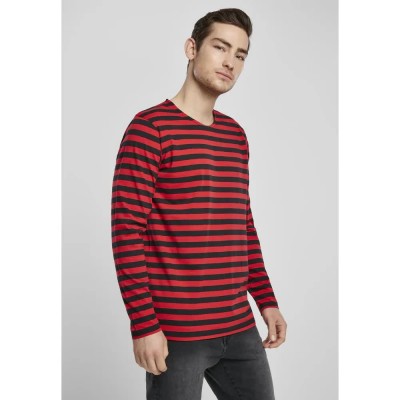 тениска,мъжки,тениски,urban,classics,regular,stripe,long,sleeve,t,shirt,red,(red,flash,black)