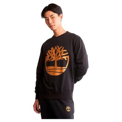 блуза,мъжки,пуловери,timberland,core,tree,logo,brushback,sweatshirt,black,wheat,boot,(black)