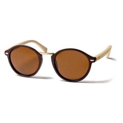 слънчеви,очила,слънчеви,очила,ocean,sunglasses,lille,polarized,sunglasses,dark,brown,shiny,silver,metal,(brown)