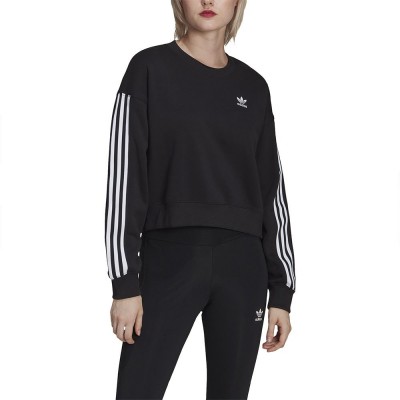 дамска,блуза,дамски,горнища,с,качулка,дамски,горнища,с,цип,adidas,originals,adicolor,sweatshirt,black
