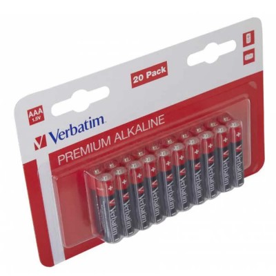 батерии,verbatim,20,aaa,alkaline,batteries,black,(red,black)