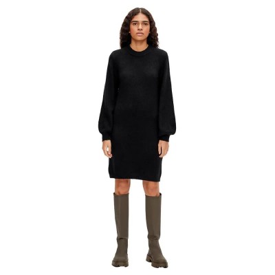 рокля,дамски,поли,и,рокли,object,eve,nonsia,long,sleeve,short,dress,black,(black)