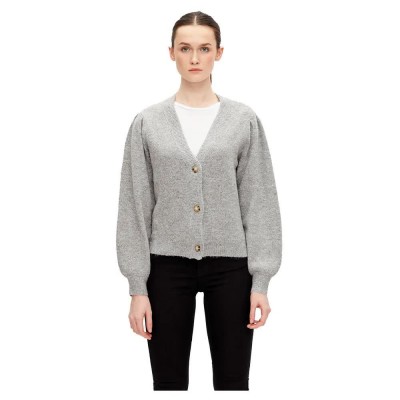 жилетка,дамски,пуловери,дамски,плетени,дрехи,object,eve,nonsia,cardigan,grey,(light,grey,melange)